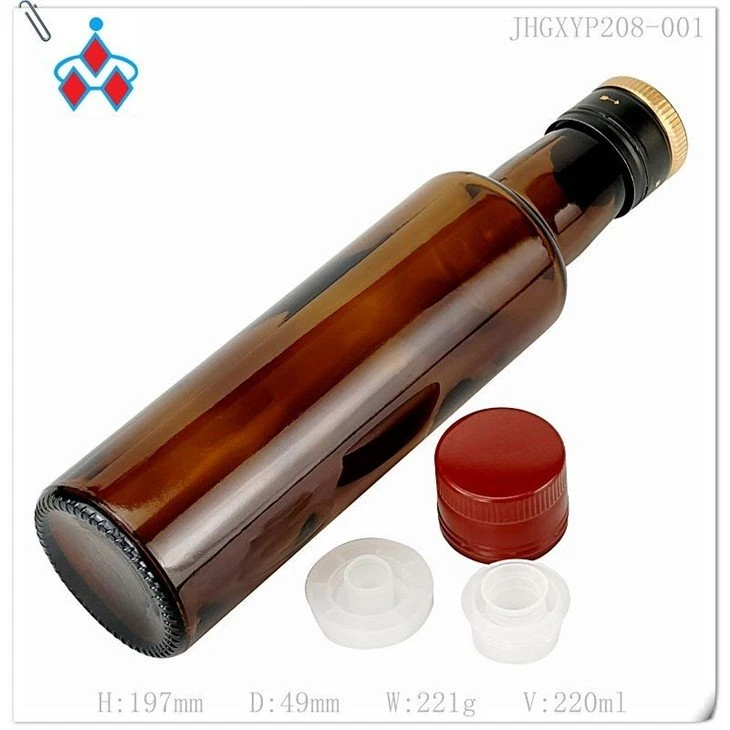 Empty olive oil glass bottle Free Sample
