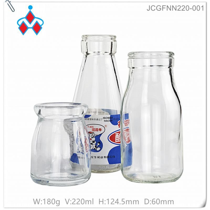 Milk Glass Bottle 220ml