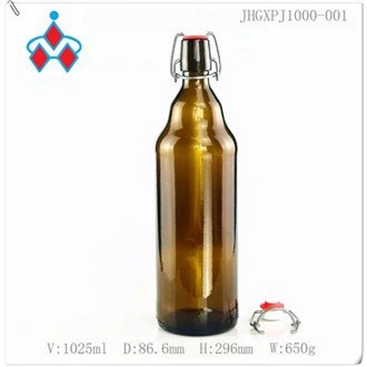 1 Liter Swing Top Glass Bottles