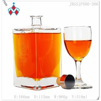 500ml Whisky Glass Bottle