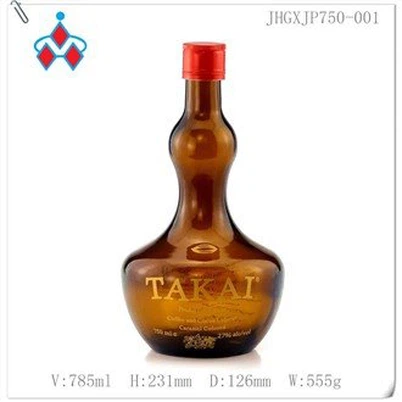 glass alcohol bottles 750ml