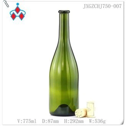Burgundy Wine Glass Bottles