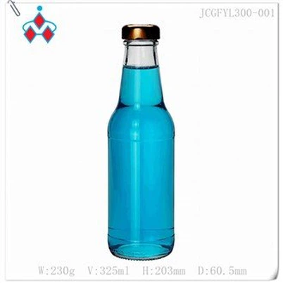 Carbonate Glass Beverage Bottle with Lid 300ml