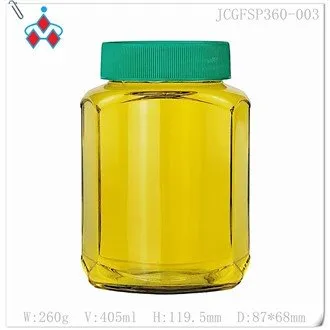 Clear Glass Honey Jar