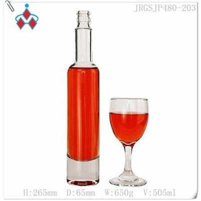 Glass Empty Vodka Bottle