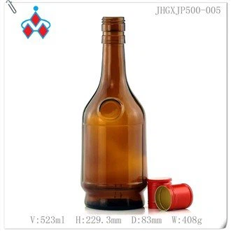 Old Liquor Brown Glass Bottle