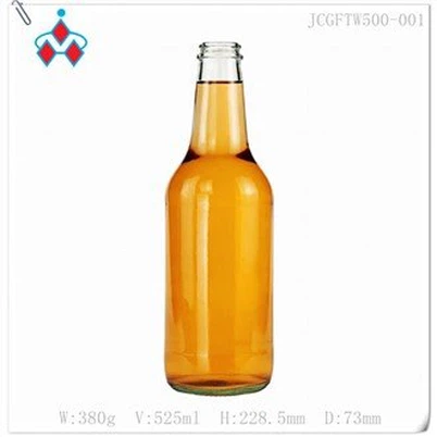 White Glass Vinegar Bottle