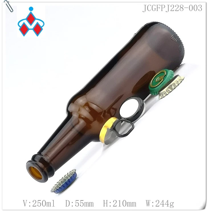 228ml Amber Beer Glass Bottle factory