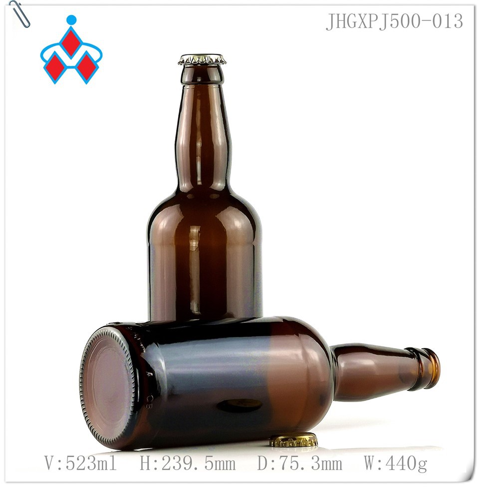 500ml Amber Beer Glass Bottle