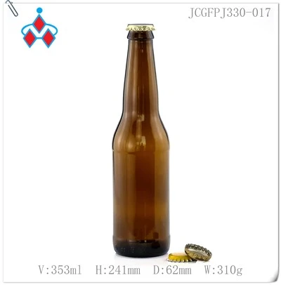 330ml Amber Beer Glass Bottle