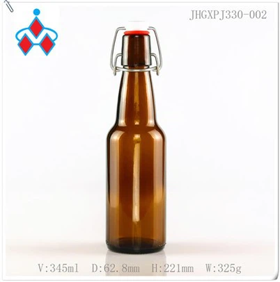 330ml Swing Top Amber Beer Glass Bottle