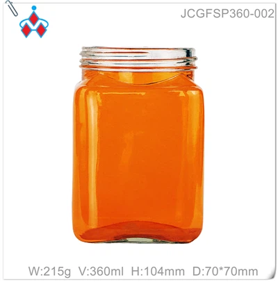 Flint (Clear) Glass Jar 360ml (12oz)